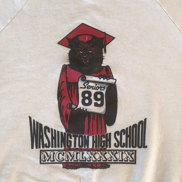 Vintage H.S. Senior Sweatshirt, Large - Picture 2 of 14